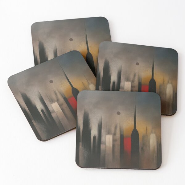 Item preview, Red Signal Skyline designed and sold by NeoNebulaArt.