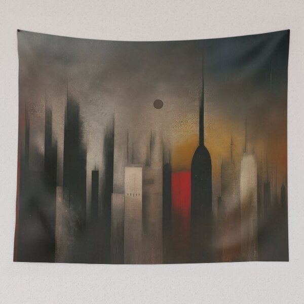 Item preview, Red Signal Skyline designed and sold by NeoNebulaArt.