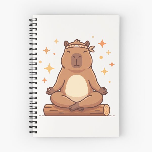 Item preview, Cute Zen Capybara Lotus Yoga Pose Meditation Art designed and sold by pattman.