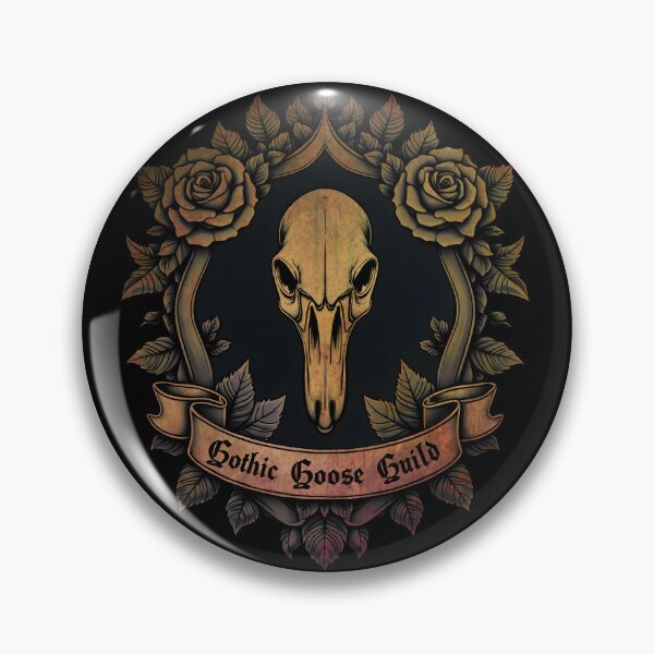 Item preview,  Gothic Goose Guild Skull and Roses Design designed and sold by FaeryNuff.
