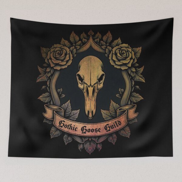 Item preview,  Gothic Goose Guild Skull and Roses Design designed and sold by FaeryNuff.