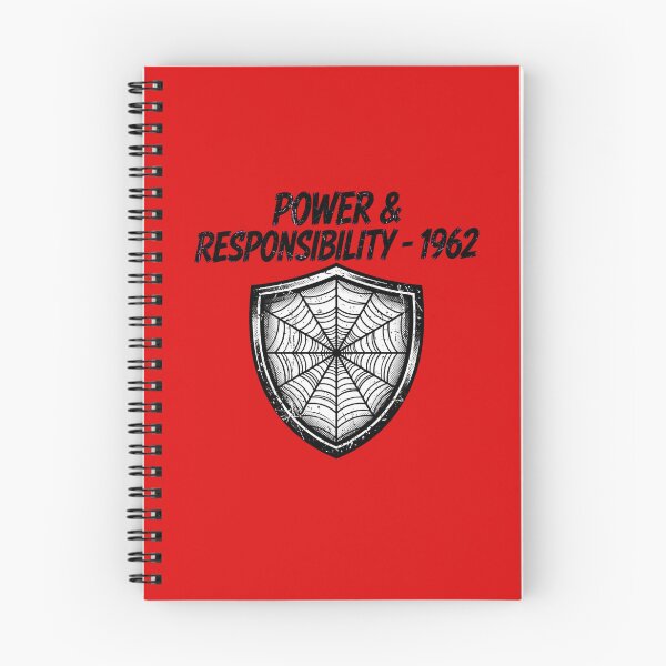 Item preview, Power & Responsibility - Spider Hero designed and sold by GeeklyShirts.