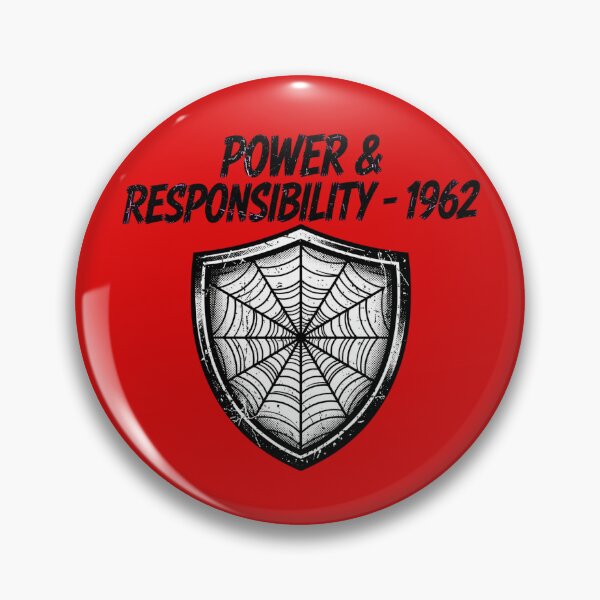 Item preview, Power & Responsibility - Spider Hero designed and sold by GeeklyShirts.