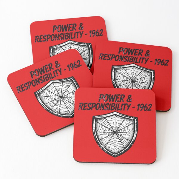 Item preview, Power & Responsibility - Spider Hero designed and sold by GeeklyShirts.