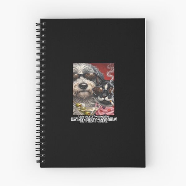 Item preview, Snappy Duo: Cat Smokes, Dog Sips Cocktail designed and sold by DALTONILLIAMS.