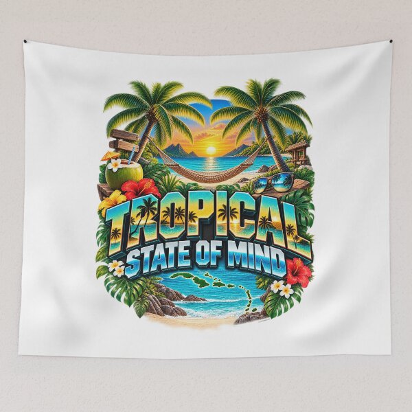 Item preview, Tropical State of Mind – Caribbean Island Beach Vibes designed and sold by BilcoStillbaze.