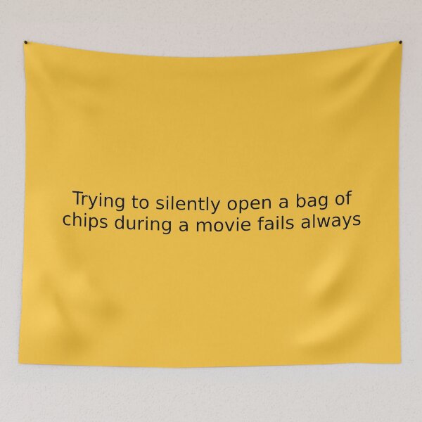 Item preview, Trying to silently open a bag of chips during a movie fails always designed and sold by English Learning.