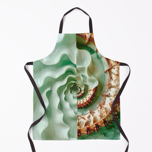 Item preview, Celadon Wave and Metallic Copper Vortex designed and sold by Vicky Brago-Mitchell®.