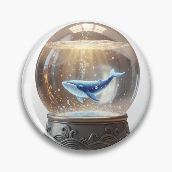 Item preview, Whale in a Snow Globe — Tiny Ocean in Glass designed and sold by Innoshima.
