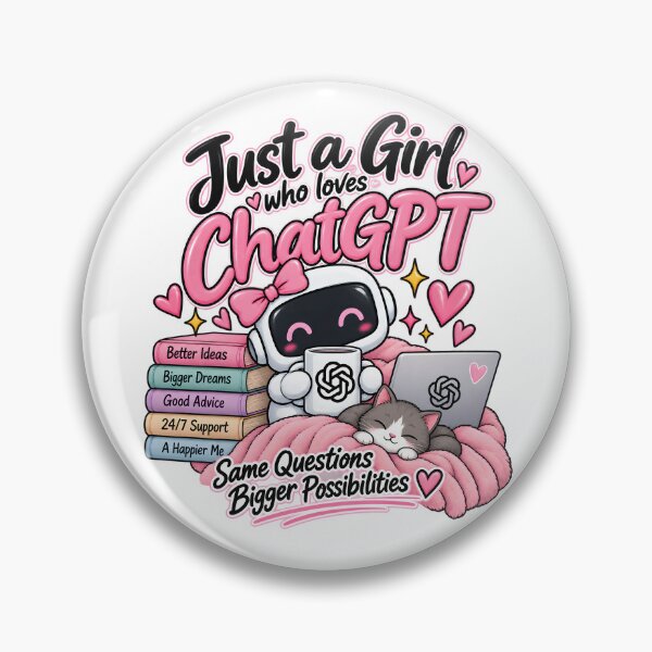 Artikelvorschau, Einfach ein Mädchen, das Chat liebt (GPT) entworfen und verkauft von TinyWeird.