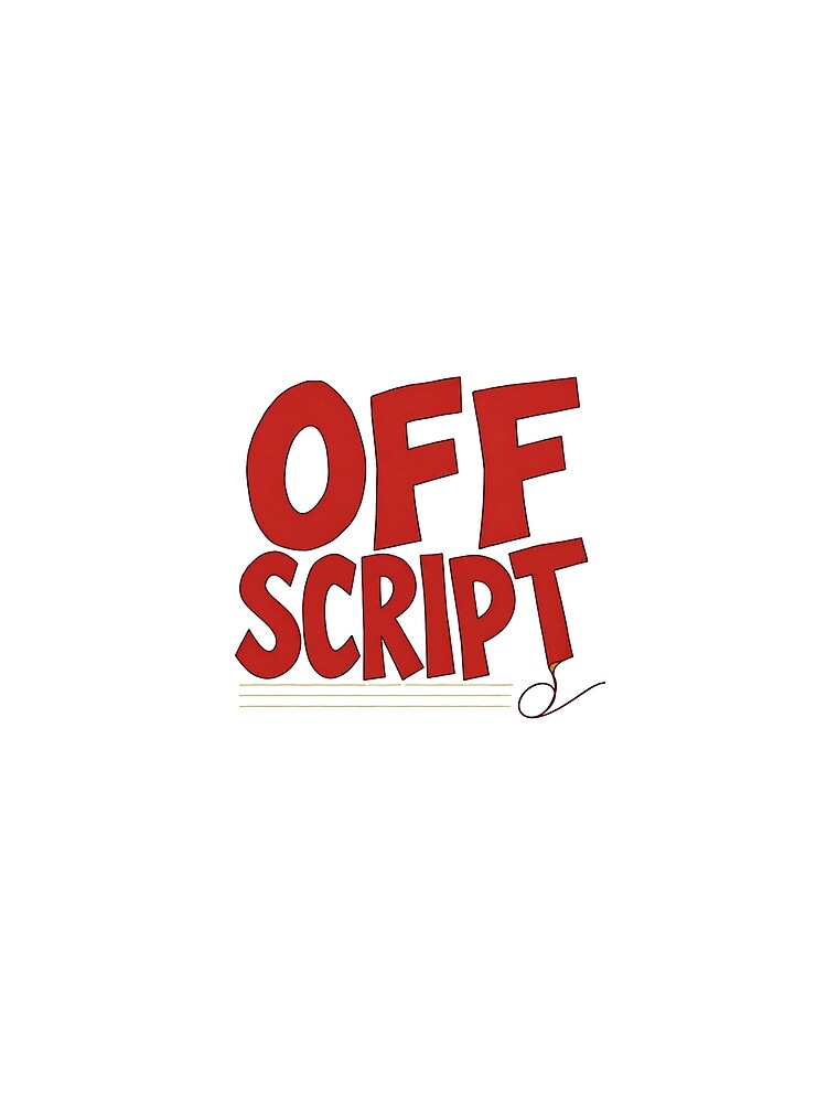 Thumbnail 3 of 3, Scarf, Off Script designed and sold by TypeMisbehaving.