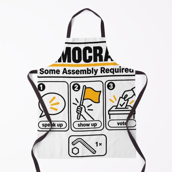 Item preview, Democracy Some Assembly Required Civic Humor Design designed and sold by ys96.