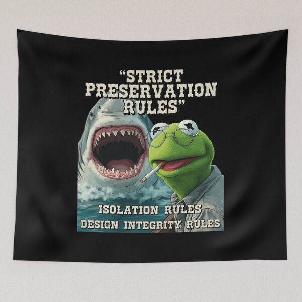 Item preview, Frog Smoking Next To Giant Shark Parody designed and sold by DALTONILLIAMS.