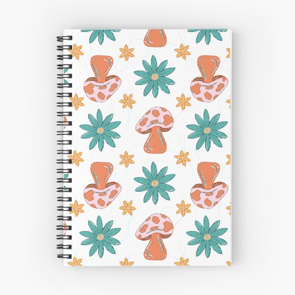 Item preview, Funky Floral Fungi Pattern - White background designed and sold by Haley Scott.