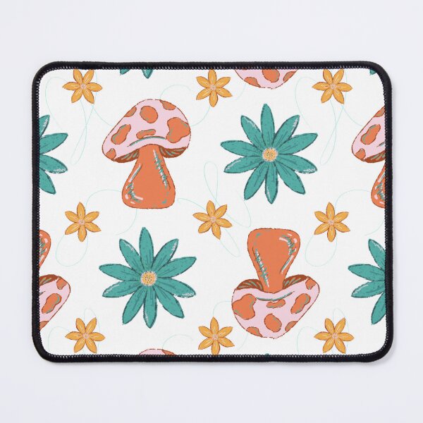 Item preview, Funky Floral Fungi Pattern - White background designed and sold by Haley Scott.
