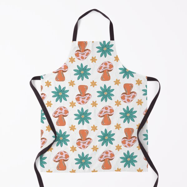 Item preview, Funky Floral Fungi Pattern - White background designed and sold by Haley Scott.