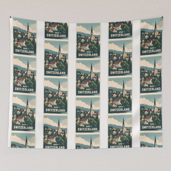 Item preview, A Vintage Travel Illustration Of Bern - Switzerland  designed and sold by MemesRetails.