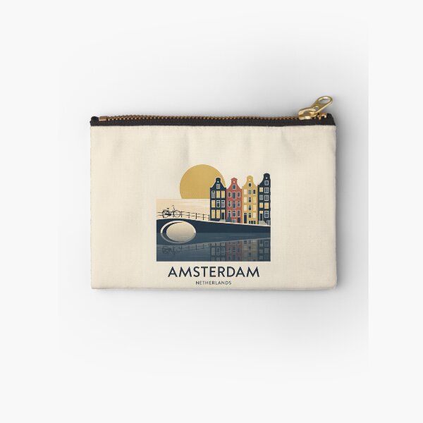 Item preview, Amsterdam Netherlands Vintage Travel Poster - Minimalist Canal Art Print designed and sold by DuckOddity.