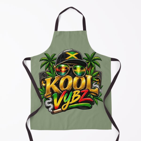 Item preview, Kool Vybz Jamaican Reggae Beach Party Vibes Gold Text Design designed and sold by digitalbob60.