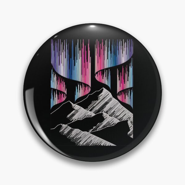 Item preview, Abstract Aurora Mountain Art designed and sold by lamercarv.