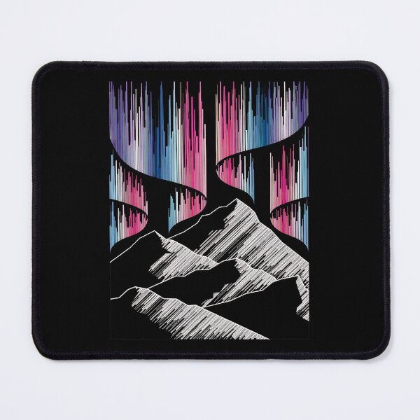 Item preview, Abstract Aurora Mountain Art designed and sold by lamercarv.