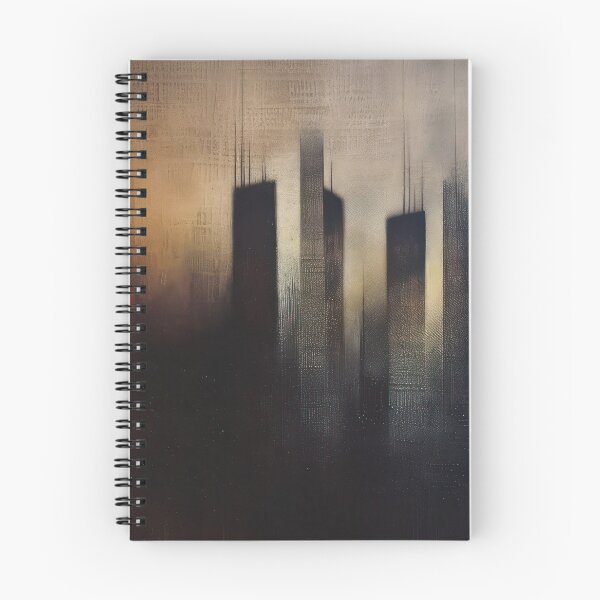 Item preview, Red Lights in the Concrete Fog designed and sold by NeoNebulaArt.