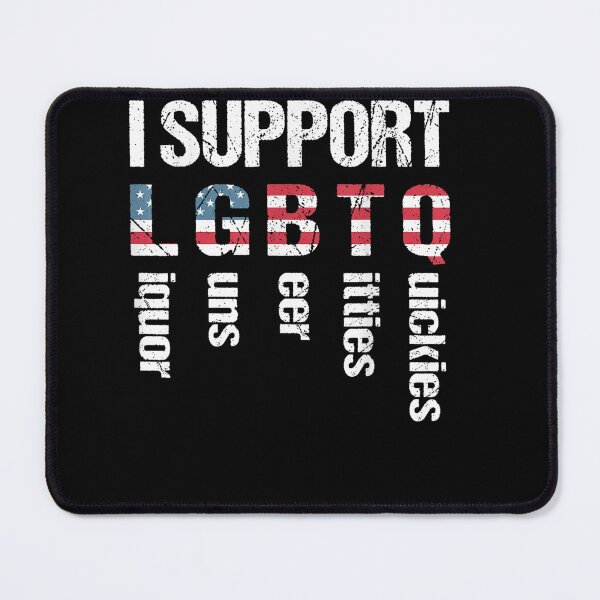 Item preview, I Support LGBTQ Funny Men Women designed and sold by MarlaMaloneShop.