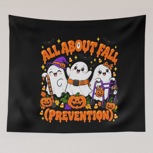 Item preview, All About Fall Prevention Cute Halloween Ghosts designed and sold by VioletNance.