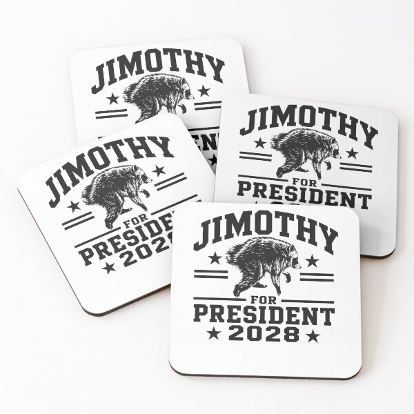 Item preview, JIMOTHY for President USA 2028 Viral Raccoon Meme designed and sold by MarlaMaloneShop.