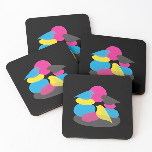 Item preview, Abstract Birds Colorful Shapes Art designed and sold by fetzrolfs.