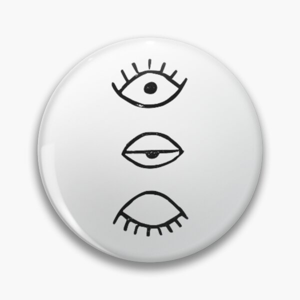 Item preview, Minimalist Three Eyes Line Art Abstract designed and sold by Koussgh.