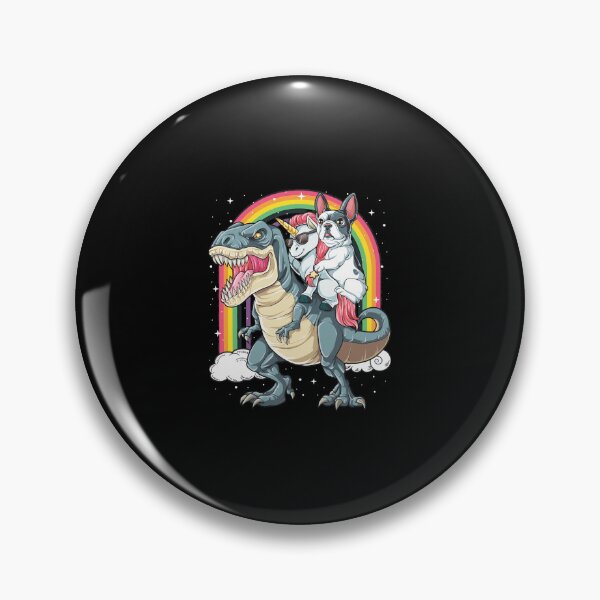 Item preview, Trex Riding Unicorn Carrying Frenchie Rainbow designed and sold by DALTONILLIAMS.