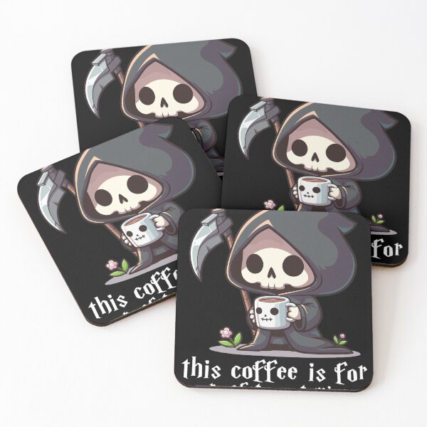 Item preview, Chibi Reaper Coffee Safety Motto designed and sold by Tristayer.