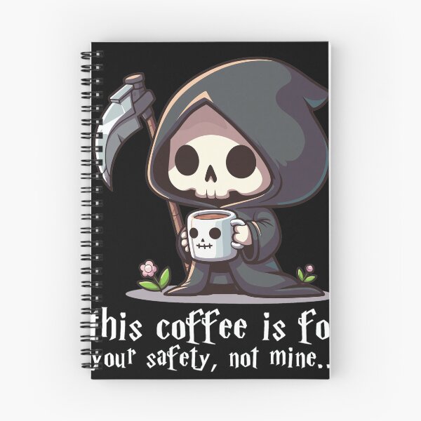 Item preview, Chibi Reaper Coffee Safety Motto designed and sold by Tristayer.