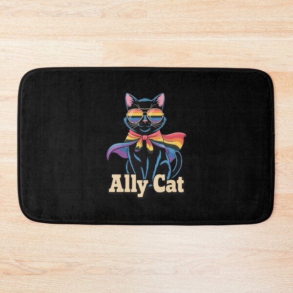 Item preview, Ally Cat Pride Rainbow Glasses Feline Support designed and sold by DALTONILLIAMS.