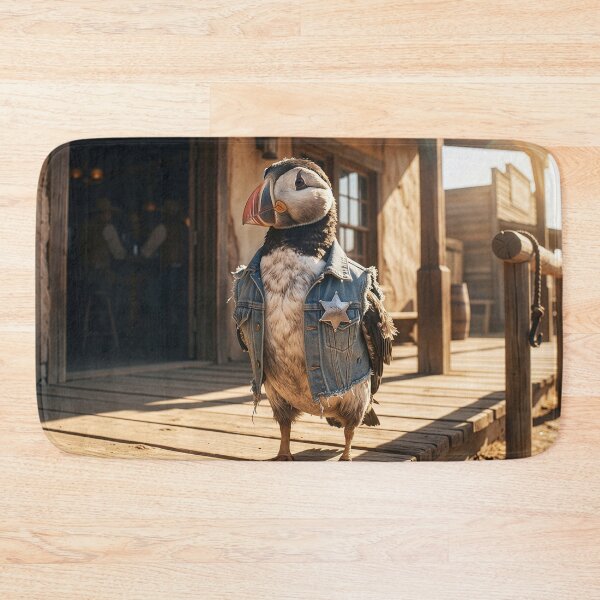 Item preview, Sheriff Wyatt Puffin Runs a Tight Ship designed and sold by Tridentulus.