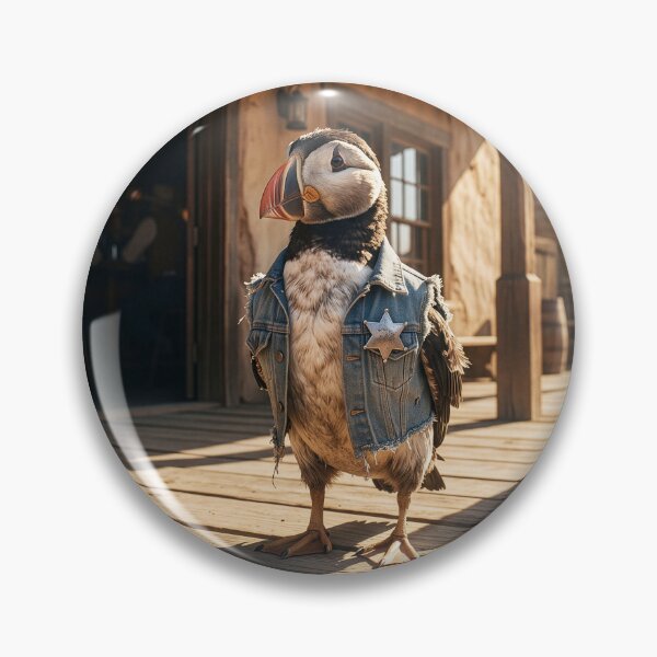 Item preview, Sheriff Wyatt Puffin Runs a Tight Ship designed and sold by Tridentulus.