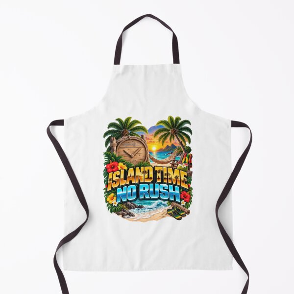 Item preview, Island Time No Rush – Tropical Caribbean Beach Vibes designed and sold by BilcoStillbaze.
