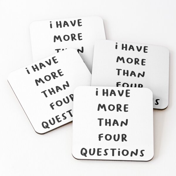 Item preview, I Have More Than Four Question - Quirky Funny Saying Design designed and sold by briggscoronad.