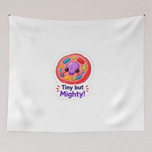 Item preview, Cute Cell Tiny but Mighty Science Sticker designed and sold by LearnFunStore.