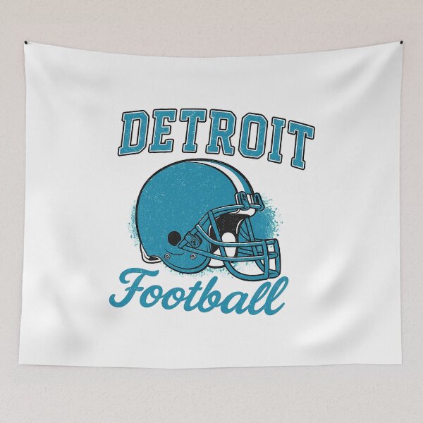Item preview, Detroit Football Retro Helmet Graphic designed and sold by RevisEllana.