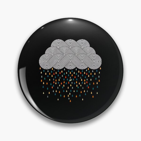 Item preview, Abstract Cloud Raining Colorful Drops Art designed and sold by helencacu.