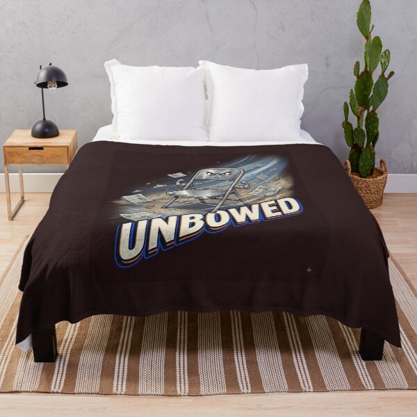 Item preview, Unbowed Folding Chair Against Hurricane Wind | Funny Powerful Streetwear designed and sold by Bathu Designs.