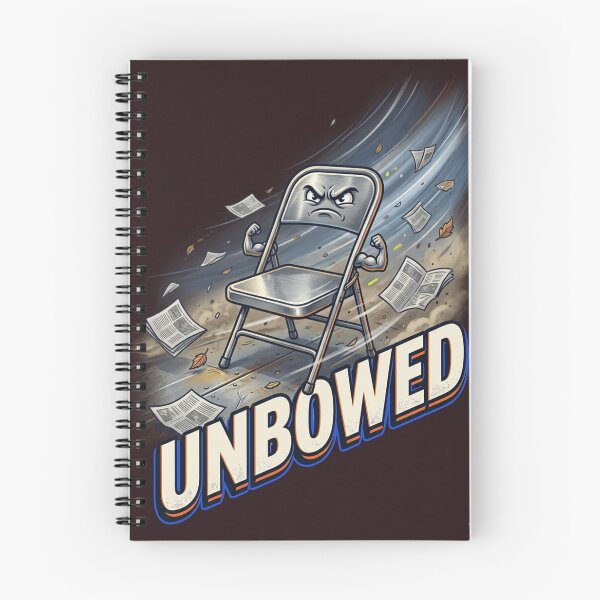 Item preview, Unbowed Folding Chair Against Hurricane Wind | Funny Powerful Streetwear designed and sold by Bathu Designs.
