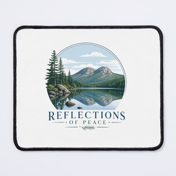 Item preview, Jordan Pond Reflections of Peace – Acadia National Park Art – The Bubbles Mountain Pond Tee designed and sold by bobscraze.