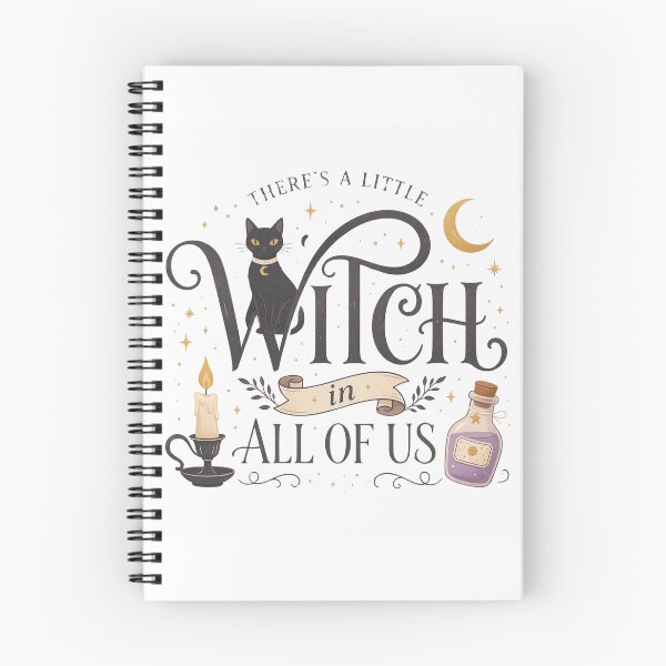 Item preview, There’s a Little Witch in All of Us Black Cat Magic Funny  designed and sold by Zizo-DR44.