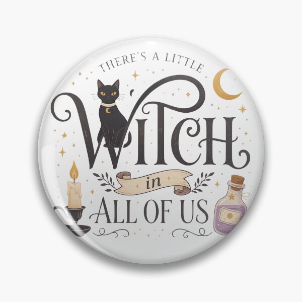 Item preview, There’s a Little Witch in All of Us Black Cat Magic Funny  designed and sold by Zizo-DR44.