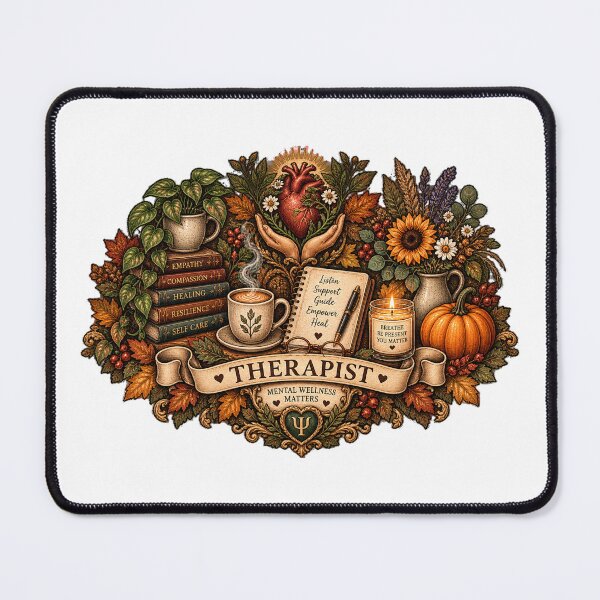 Item preview, Mental Health Therapist Self Care Autumn Wellness designed and sold by FestivityFinds.