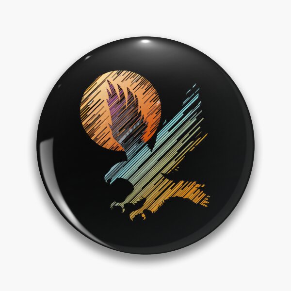 Item preview, Abstract Eagle Circle Scribble Art designed and sold by sotospor.