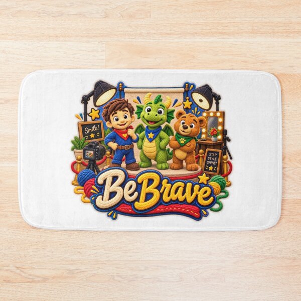 Item preview, Be Brave Wool Image with Arthur, Art, and Artie designed and sold by TheFatherOfArt.